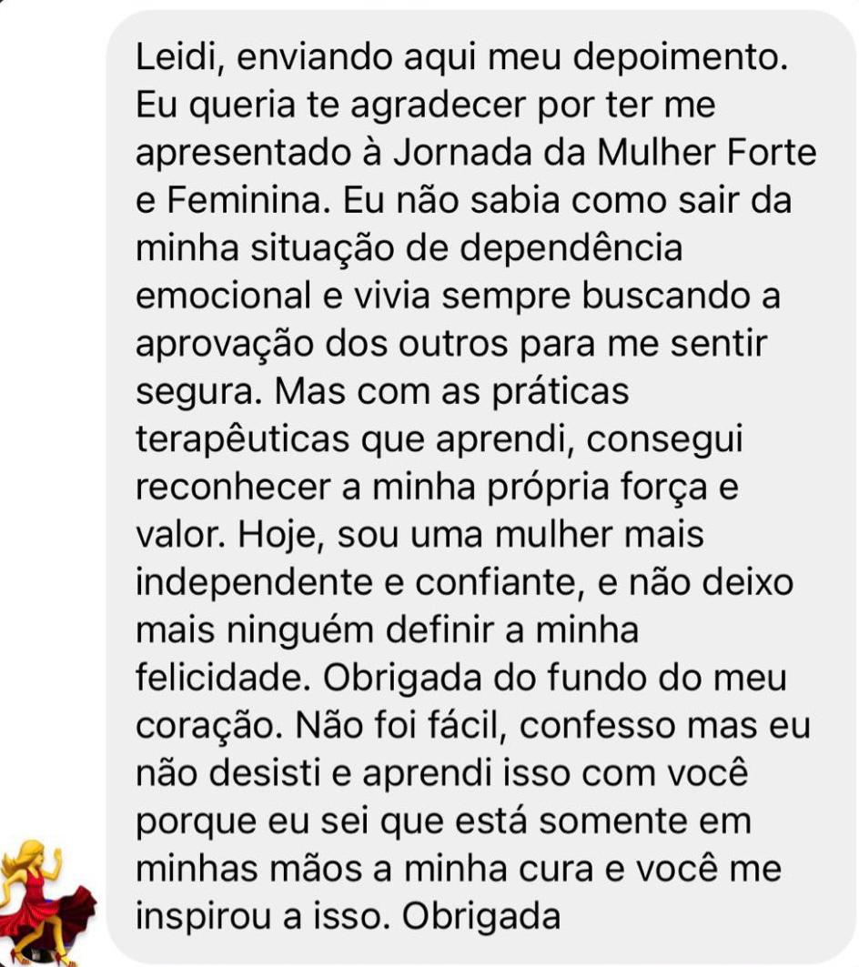 Depoimento de aluna do programa MFF